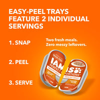 Thumbnail for IAMS Perfect Portions Sensitive Digestion & Skin Wet Cat Food Pate, Healthy Adult Grain Free Pate, Chicken Recipe, 2.6 oz. (24 Twin Packs)