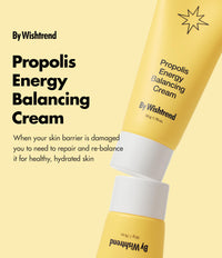 Thumbnail for BY WISHTREND Propolis Energy Balancing Cream | 10% Propolis, Face Care for Oily Skin, Improves Skin Barrier, Rich in Antioxidant, Lightweight Texture, Probiotics Moisturizer 1.69 Fl Oz
