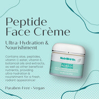 Thumbnail for NutriBiotic – Peptide Face Creme with GSE, 2 Oz | Ultra-Hydrating | Collagen Synthesis Support | with Botanical Extracts & Oils & Vitamin E | Natural Fragrance & Paraben Free