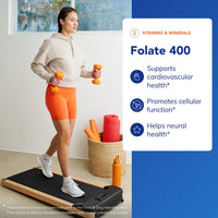 Thumbnail for Pure Encapsulations Folate 400 | Metafolin L-5-MTHF Supplement to Support Cardiovascular, Cellular, and Neural Health* | 90 Capsules