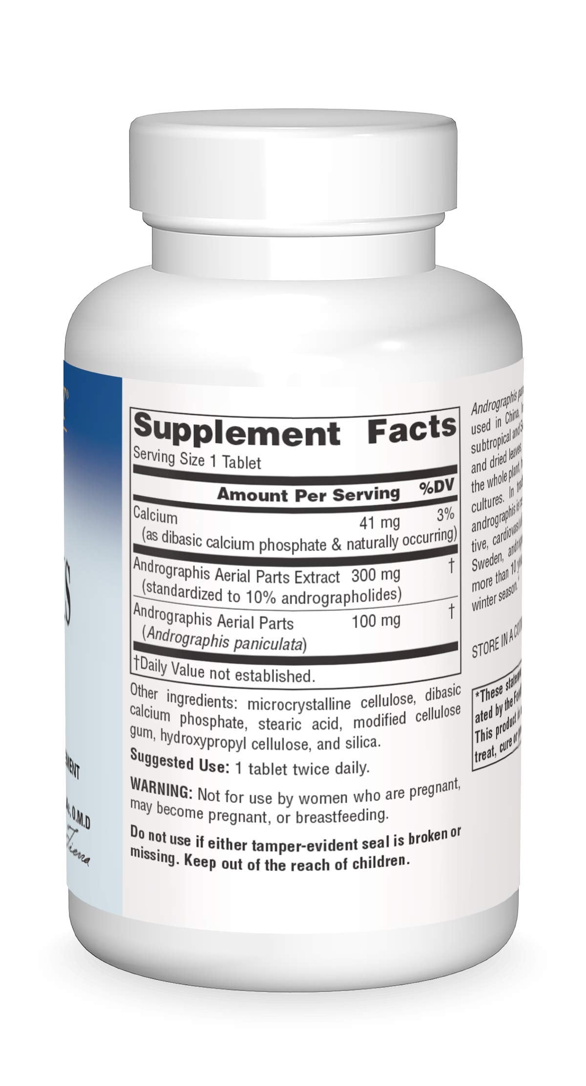 Planetary Herbals Full Spectrum Andrographis 400mg Support Healthy Digestive, Cardiovascular & Unrinary Systems - Support For Healthy Liver & Immune Function - Ayurvedic Herb - 120 Tablets