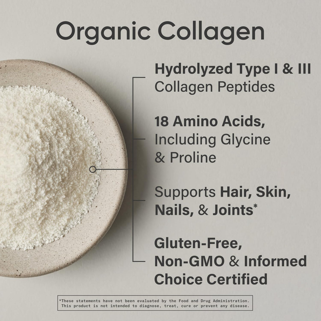 Sports Research® Hair, Skin & Nails Bundle - Organic Collagen Peptides (Unflavored, 30 Servings) & Max Strength Biotin (Vitamin B7) 10,000mcg - for Women and Men