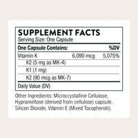 Thumbnail for THORNE - Vitamin K - Vitamins K1 and K2 (as MK-4 and MK-7) Capsule Supplement - Supports Strong Bones* - Clinically Studied Ingredients - Third-Party Certified - Gluten, Dairy & Soy-Free - 60 Capsules