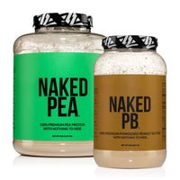 Thumbnail for NAKED Dairy Free Protein Bundle: 5LB Unflavored Pea and 2LB PB