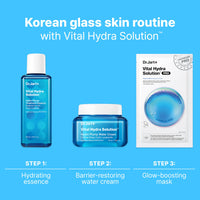 Thumbnail for Dr.Jart+ Dermask Vital Hydra Solution Glow Korean Face Mask with Hyaluronic Acid for Glass Skin | Sheet Mask | Korean Skin Care, 5 Pack
