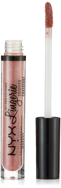 Thumbnail for NYX PROFESSIONAL MAKEUP Lip Lingerie Shimmer, Lip Gloss - Honeymoon, Mauve Pink