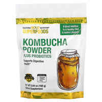 Thumbnail for California Gold Nutrition Superfoods, Kombucha Powder with Kombucha, Brewed Apple Cider Vinegar and Soluble Tapioca Fiber Plus Probiotics, 5.64 oz (160 g)