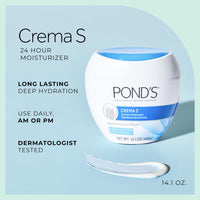 Thumbnail for Pond's Nourishing Moisturizing Cream, Crema S, Fragrance Free, Ivory, 14.1 Oz
