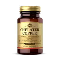 Thumbnail for Solgar Chelated Copper, 100 Tablets - Essential for Collagen Formation - Highly Bioavailable Form - Supports Connective Tissue - Non-GMO, Vegan, Gluten Free, Dairy Free, Kosher - 100 Servings