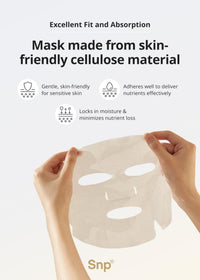 Thumbnail for SNP Variety Ampoule Sheet Mask Set | Bird's Nest, 24K Gold, and Diamond Face Mask | Hydrating, Moisturizing, Nourishing for Sensitive Facial Skin | Korean Face Masks Skincare | 12 Sheets