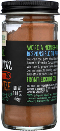 Thumbnail for Frontier Co-op Organic Ground Cinnamon, 1.9 Ounce Bottle, Gourmet Quality Cinnamon, Full Balanced Spicy Flavor, Kosher