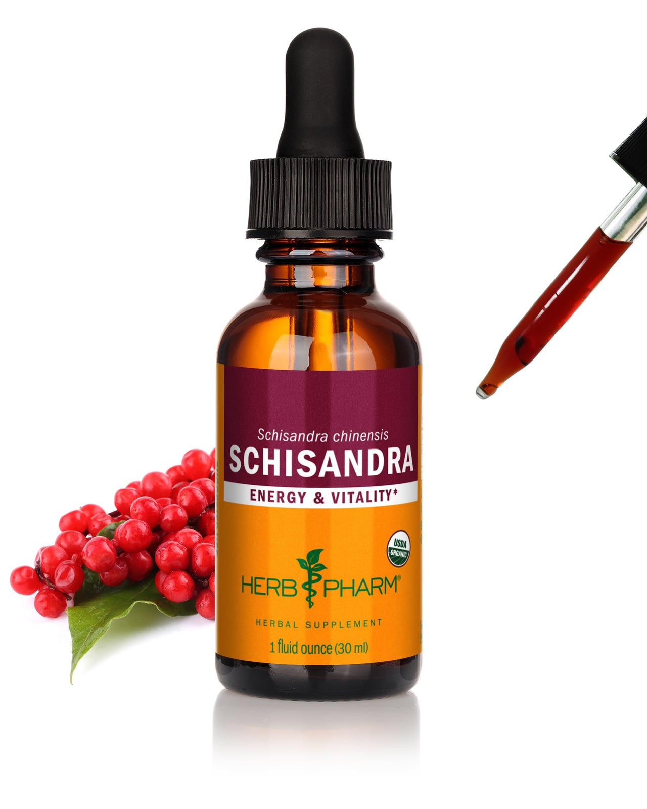 Herb Pharm Certified Organic Schisandra Berry Liquid Extract - 1 Ounce