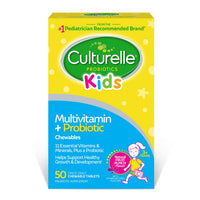 Thumbnail for Culturelle Kids Complete Chewable Multivitamin + Probiotic For Kids, Ages 3+, 50 Count, Digestive Health, Oral Health & Immune Support - With 11 Vitamins & Minerals, including Vitamin C, D3 & Zinc