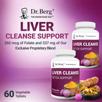 Thumbnail for Dr. Berg Liver Cleanse Detox Capsules w/Unique Blend of Milk Thistle, Ox Bile & Folate - Liver Supplement Includes Turmeric, Black Pepper & Choline - 60 Capsules