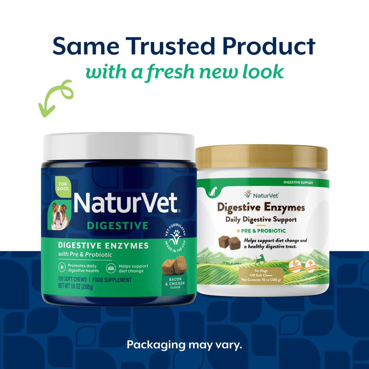 NaturVet – Digestive Enzymes - Plus Probiotics & Prebiotics – Helps Support Diet Change & A Healthy Digestive Tract – for Dogs & Cats (Soft Chews, 120 Count)