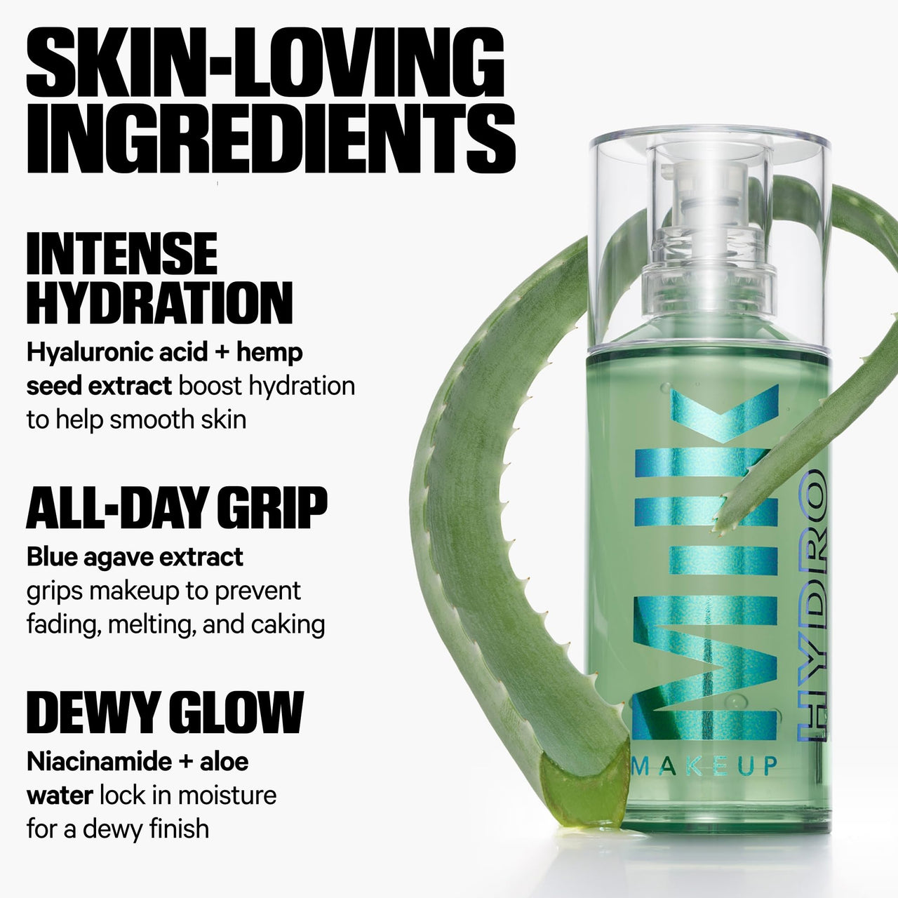 Milk Makeup Hydro Grip Primer - 5.28 fl oz - Hydrates & Grips Makeup for Up to 12 Hours - Prevents Caking - All Skin Types - Vegan, Cruelty Free