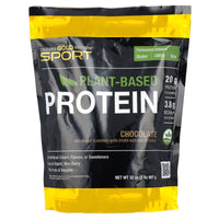 Thumbnail for California Gold Nutrition Sport, Plant-Based Protein with Organic Brown Rice Protein Concentrate, Flaxseed, Chia Seed, Chocolate, 2 lb (907 g)