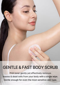Thumbnail for celimax ONE STEP Body Brightening Pad | with Green Tea & White Truffle, for Underarm, Knee & Elbow, Gentle Exfoliating & Hydrating Body Scrub, 110ml (60 pads)