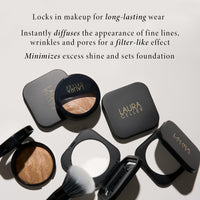 Thumbnail for LAURA GELLER NEW YORK Matte Maker Pressed Setting Powder - Translucent - Setting Powder & Finishing Powder - Oil-Control - Filter-Like Matte Finish - All Skin Types