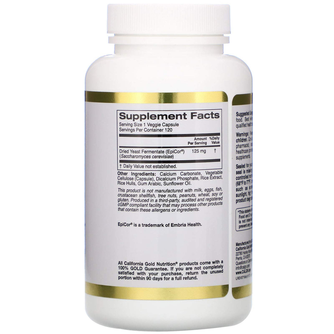 Children's Epicor, 125 mg, 120 Veggie Capsules, California Gold Nutrition