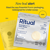 Thumbnail for Ritual Prenatal Vegan Protein Powder - 20g Pea Protein and Choline to Support Pregnancy, Postpartum, Lactation and Lean Muscle* - Tested for Heavy Metals - Sugar Free** - Non-GMO - Vanilla - 1 Lbs