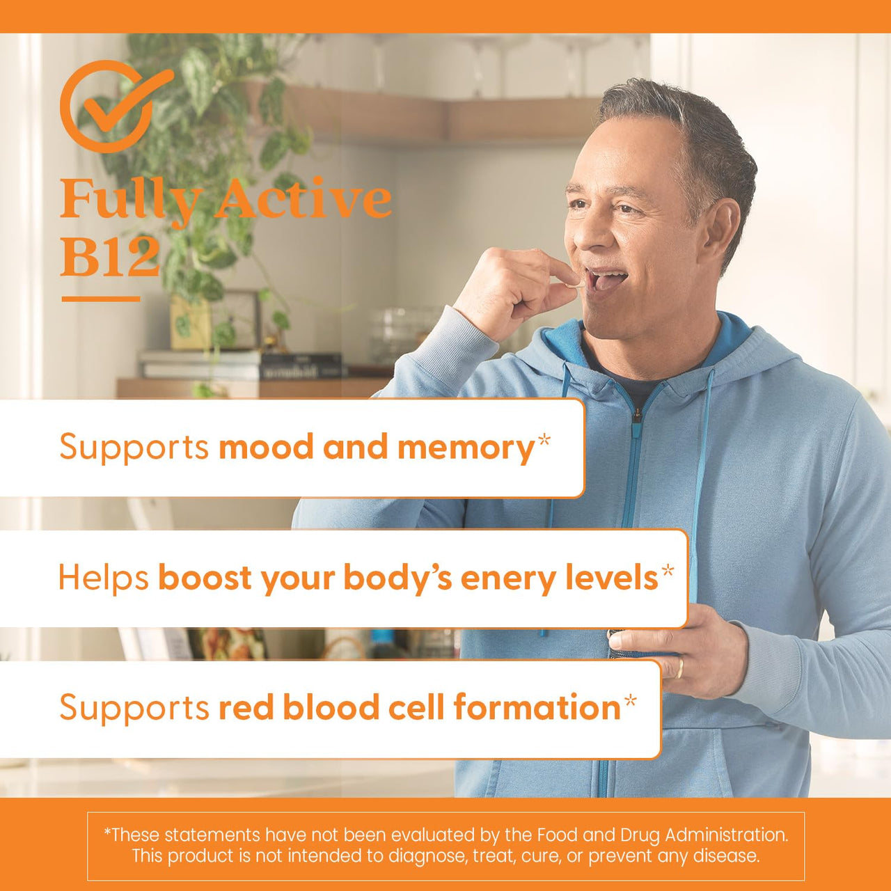 Doctor's Best Chewable Fully Active Methyl B12, Methylcobalamin, Energy, Memory, & Mood Support, Non-GMO, Gluten Free, Soy Free, Vegan 60 Tablets