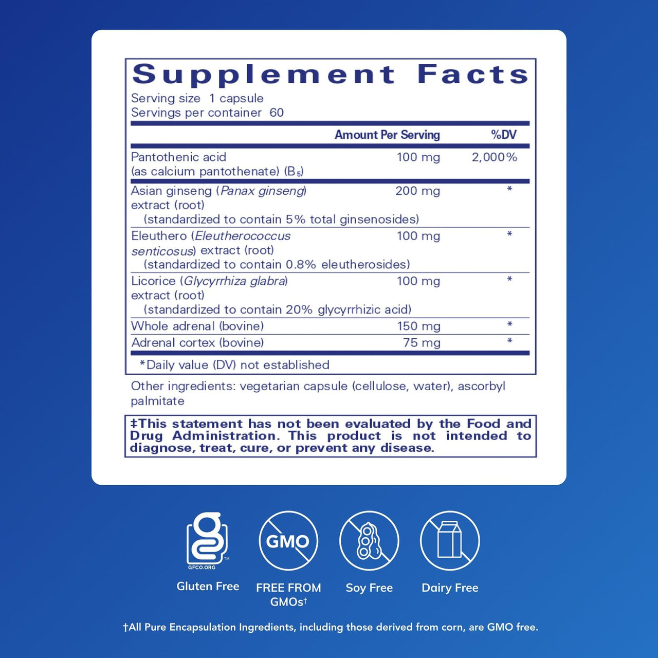 Pure Encapsulations ADR Formula | Supplement for Immune and Adrenal Gland Function Support* | 60 Capsules
