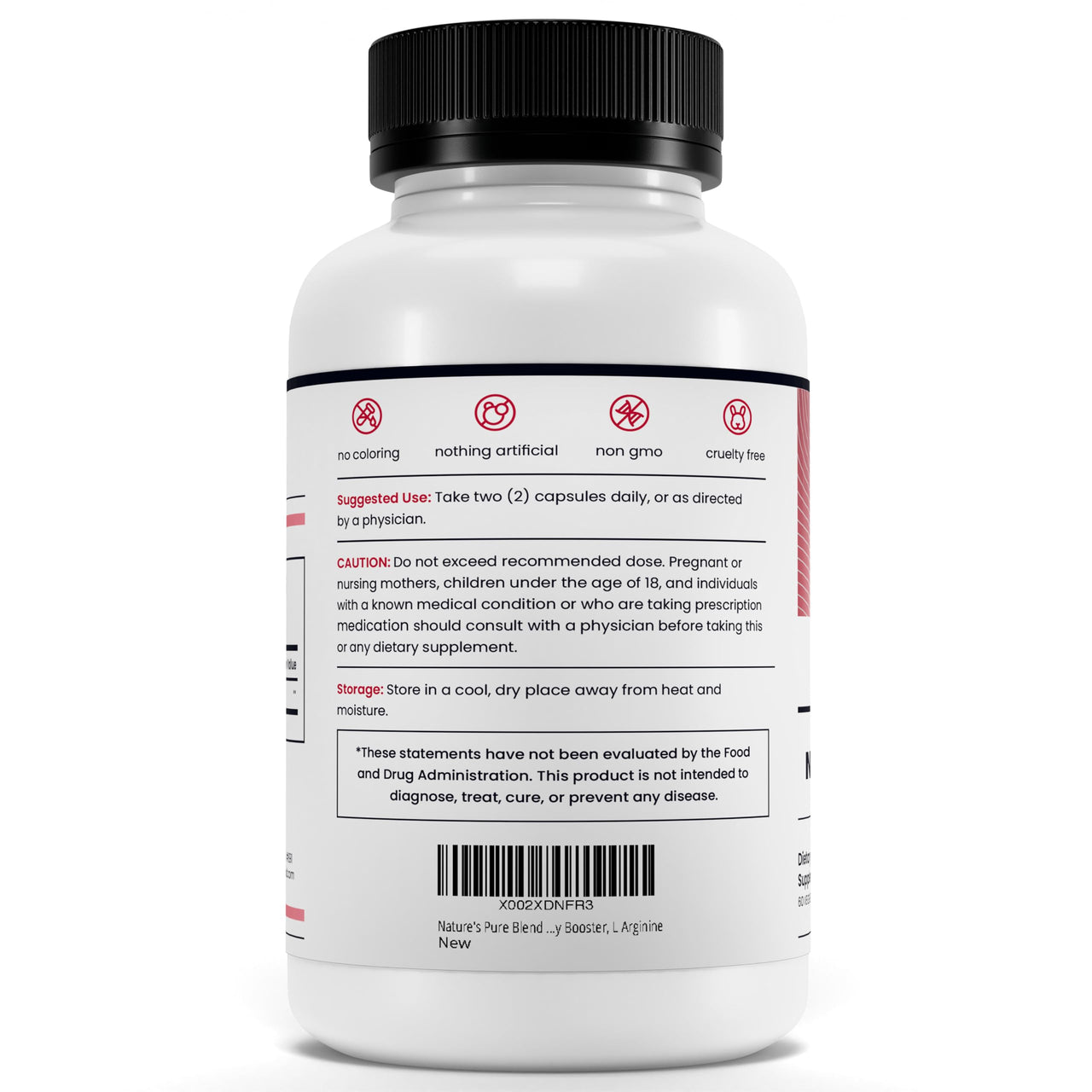 Nature's Pure Blend Organic Beet Root Powder Capsules – Beet Root Capsules & Beets Supplements for Circulation – L Arginine – Nitric Oxide Supplements – 1500MG