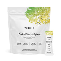 Thumbnail for THORNE - Daily Electrolytes - Zero Sugar & Low-Calorie Electrolyte Powder Drink Mix - Flavors Derived from Natural Sources - NSF Certified for Sport - Mango Limeade - 30 Stick Packs