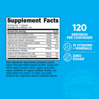 Thumbnail for Nutricost Electrolyte Complex Advanced Hydration (120 Capsules) - 8 Hydrating Electrolytes & Vitamins, Gluten Free, Non-GMO, Vegetarian
