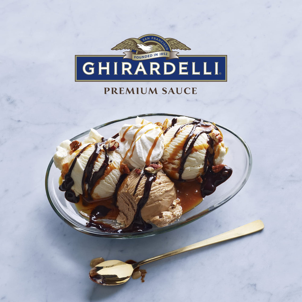 Ghirardelli Chocolate Sauce, Black Label 16oz Squeeze Bottle (Pack of 2)