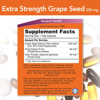 Thumbnail for NOW Foods Grape Seed Extract 250mg, 90 Vcaps - (Pack of 2)