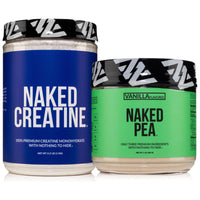 Thumbnail for NAKED Vanilla Pea Protein Isolate 1LB Pure Micronized Creatine Monohydrate 1,000g (200 Servings) – Vegan; Bulk; Non-GMO; Gluten Free; Soy Free