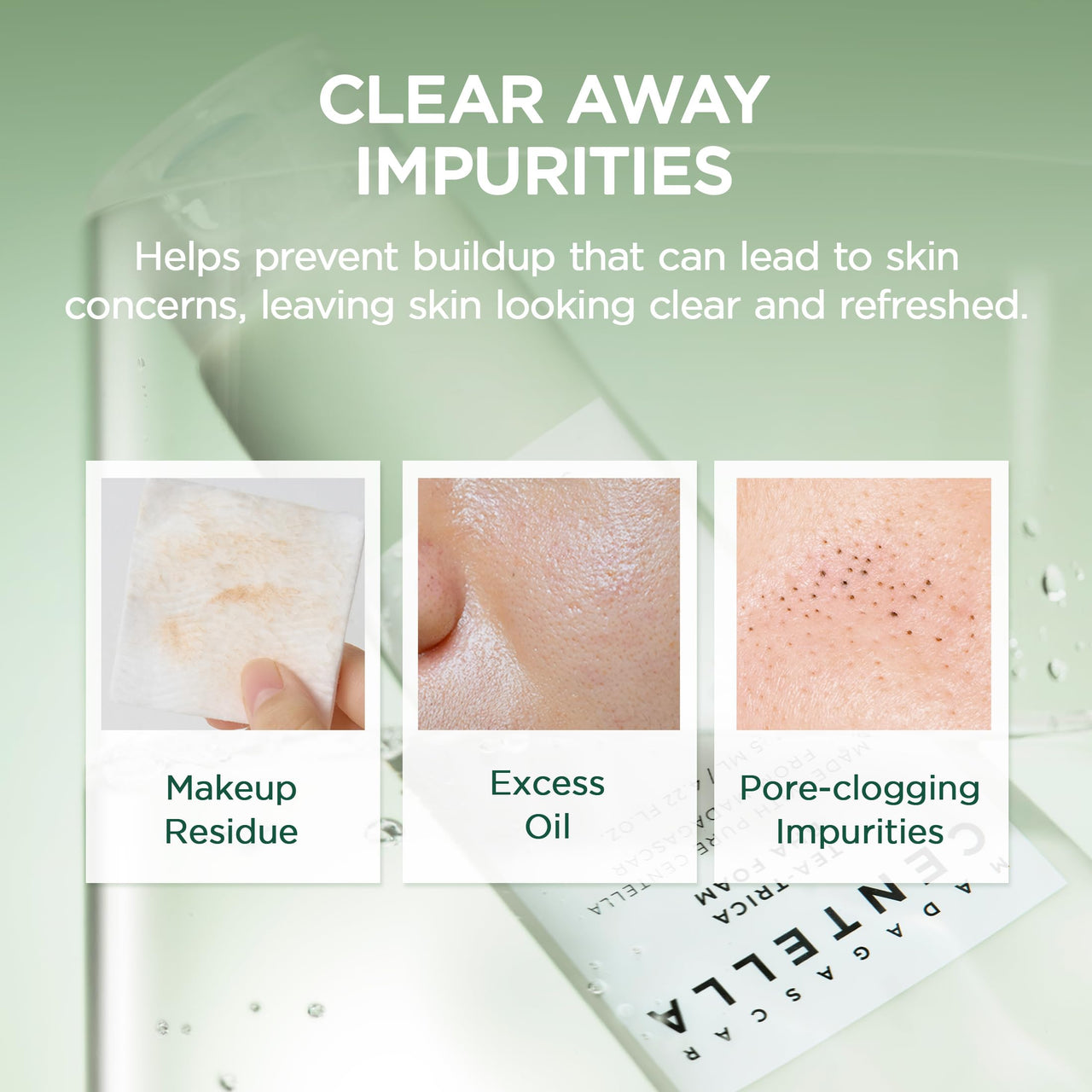 SKIN1004 Tea-Trica BHA Foam, Makeup Remover with Centella Asiatica & Tea Tree, Korean Face Cleanser for Oil & Sebum Control, Cleansing Foam for Clearing Impurities, Korean Skin Care, 4.22 fl.oz /125ml