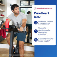 Thumbnail for Pure Encapsulations PureHeart K2D - Heart Health Supplement* - with Vitamin K2 & D3 - Cholecalciferol Vitamin D & MK-7 - Non-GMO & Vegetarian - 60 Capsules