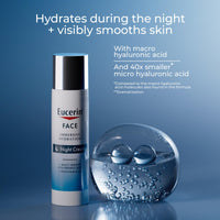 Thumbnail for Eucerin Face Immersive Hydration Night Cream with Hyaluronic Acid and Provitamin B5, Ultra-Lightweight Face Moisturizer Smooths Fines Lines and Wrinkles, 2.5 Oz Bottle