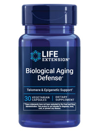 Thumbnail for Life Extension® Biological Aging Defense, Healthy Aging Support, DNA methylation, telomere Supplement, Scarlet beebalm, Gluten-Free, Non-GMO, Vegetarian, 30 Capsules