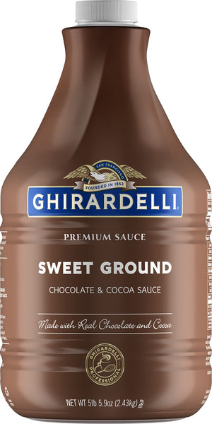 Ghirardelli Sweet Ground Chocolate & Cocoa Sauce Pump Bottle, 87.3 oz