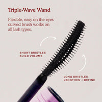 Thumbnail for Tower 28 MakeWaves Mascara - Volumizing and Lash Lengthening Water-Resistant Mascara - No Clumping or Flaking - for Sensitive Eyes – Jet Black