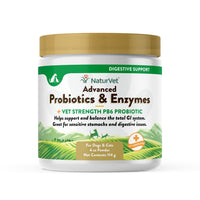 Thumbnail for NaturVet – Advanced Probiotics & Enzymes - Plus Vet Strength PB6 Probiotic | Supports and Balances Pets with Sensitive Stomachs & Digestive Issues | for Dogs & Cats (4 oz)