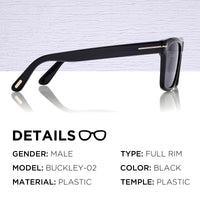 Thumbnail for Tom Ford FT0906-N BUCKLEY-02 Square Shape Sunglasses + Bundle With eSHADES Eyewear Cleaning Kit