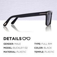 Thumbnail for Tom Ford FT0906-N BUCKLEY-02 Square Shape Sunglasses With Luxury Eyewear Kit