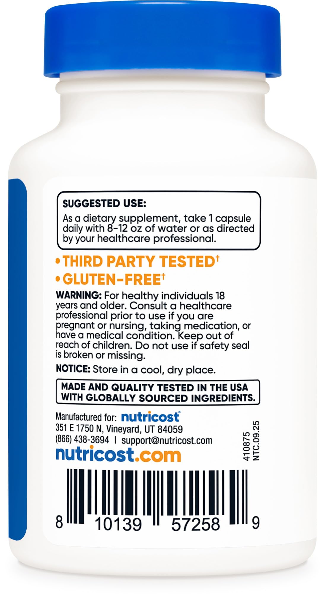 Nutricost Probiotic Complex (>1 Billion CFU) 60 Capsules - Gluten-Free, Non-GMO