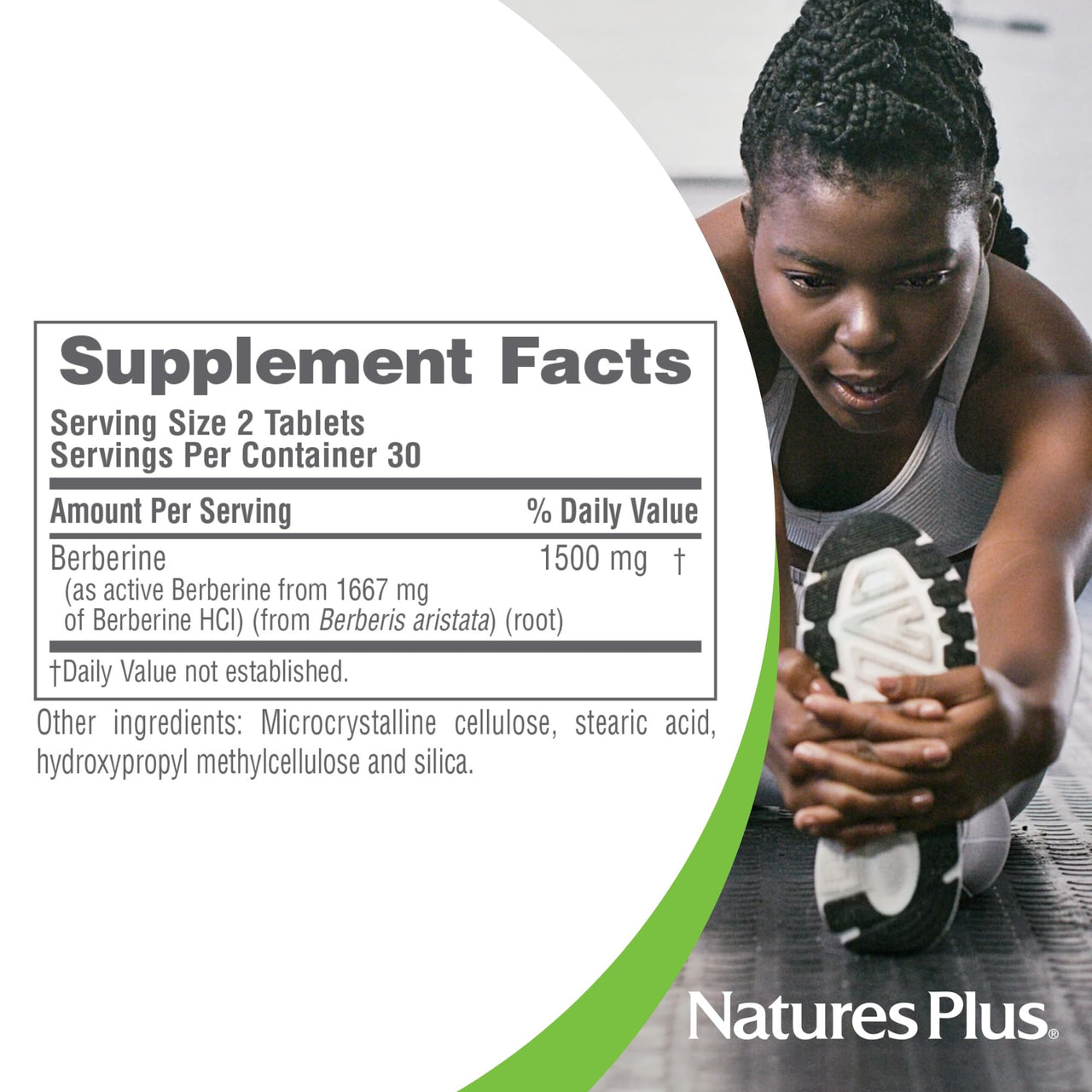 NaturesPlus PRO Berberine 1500 mg - 60 Tablets - Supports Healthy Metabolism - Non-GMO, Vegan & Gluten Free - 30 Servings