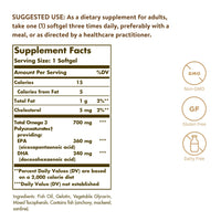 Thumbnail for Solgar Double Strength Omega-3 700 mg, 120 Softgels - Fish Oil Supplement - Support for Cardiovascular, Joint & Cellular Health - Contains EPA & DHA Omega 3 Fatty Acids - Gluten Free - 120 Servings