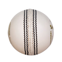 Thumbnail for SG Cricket Shield 20 Premium Leather Ball | White | Youth | Leather | Waterproof | Solid Grade 2 Core | Machine Stitched | Ideal for Club & School Matches | Pack of 1