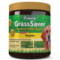 Thumbnail for NaturVet – GrassSaver Supplement for Dogs – Healthy Supplement to Help Rid Your Lawn of Yellow Spots – Synergistic Combination of B-Complex Vitamins & Amino Acids – 120 Soft Chews
