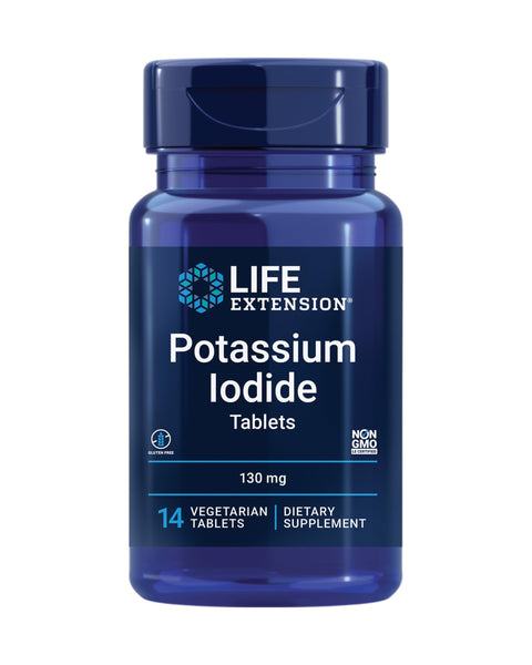 Life Extension Potassium Iodide 130mg 14 Tablets