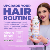 Thumbnail for MaryRuth Organics Women's Hair Growth MAX Liposomal | with Lustriva® + Biotin 10000mcg + Pumpkin Seed Oil | Thicker Hair | Hair Care | Wrinkles, Fine Lines, Skin Care | Ages 18+ | 15.22 Fl Oz