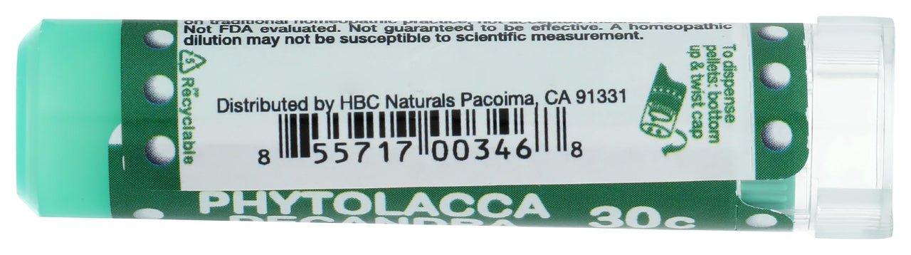 OLLOIS Phytolacca Decandra 30c, Organic Lactose-Free Homeopathic Medicines, 80 Pellets (Pack of 1)